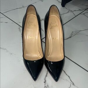 Christian Louboutin Black Patent Leather Heels